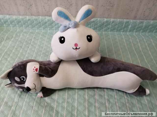 Кот батон, подушка-игрушка, Хаски для объятий