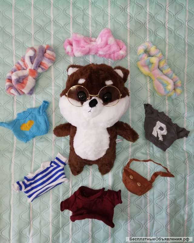 Мягкая игрушка собака Сиба-ину (друг Лалафанфан)