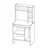 Стол компьютерный, письменный "Юпитер М02" (новый)