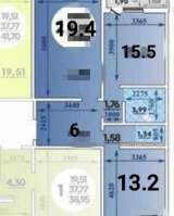 2 кк.в. 70 м2 Аверкиева