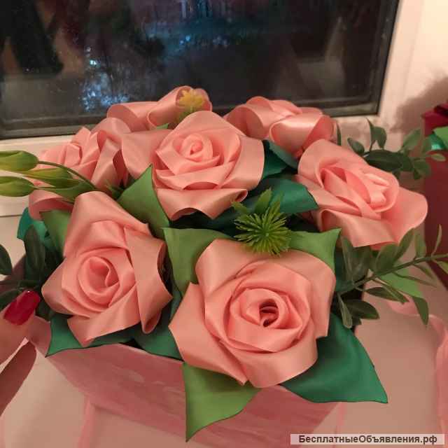 Букеты роз ручной работы на любой праздник