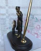 Письменный прибор с часами Доктор" на подставке