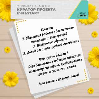 Куратор бизнес-проекта INSTART