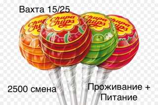 Сборщик, упаковщик на кондитерскую фабрику вахта 15/25 с проживанием