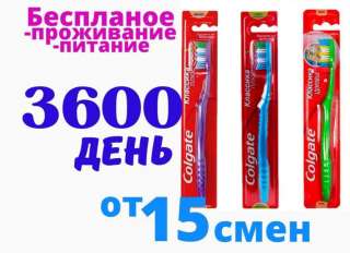Упаковщик/ упаковщица на производство зубных щеток Вахта Москва 15 20 30 45
