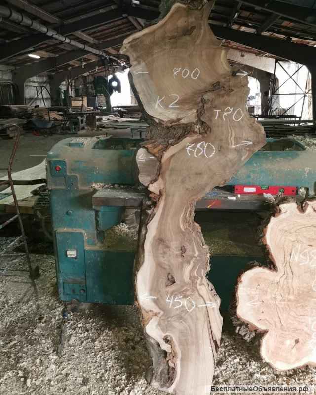 Слэбы из дуба, шпальтового бука, капового тополя, вербы, капового карагача, ясеня