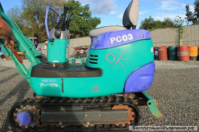 Японский мини-экскаватор KOMATSU PC03-2