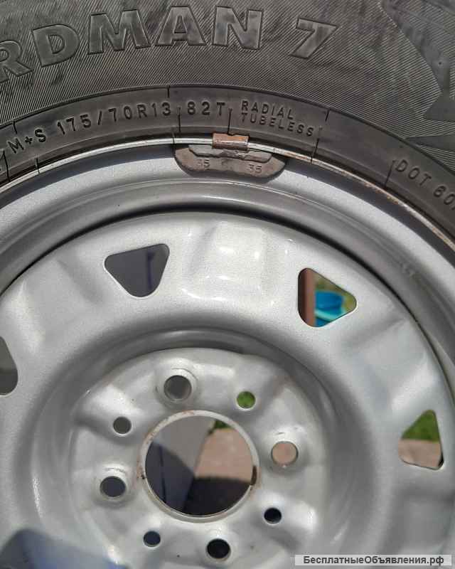 Комплект (4 штуки) зимних колёс NOKIAN NORDMAN 7 175/70 R13