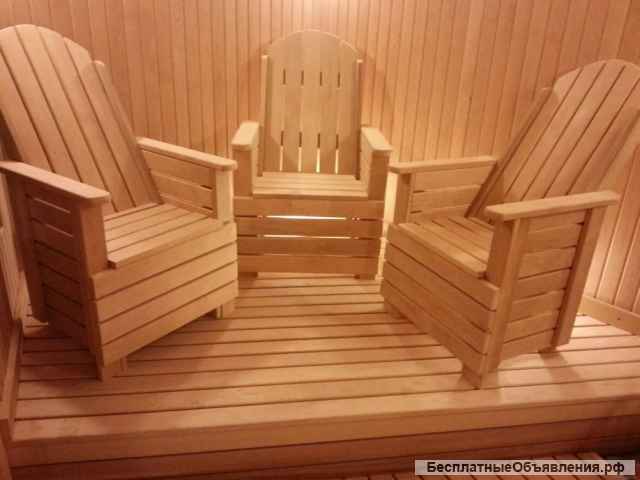Изготавливаем мебель для бань и саун