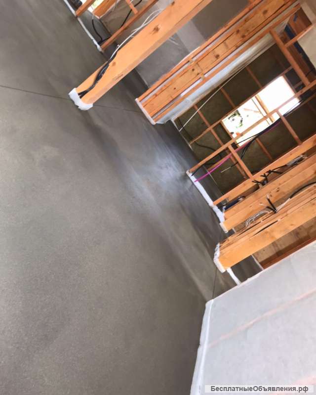 Полусухая стяжка пола. Немецкое оборудование, недорого, профессионально