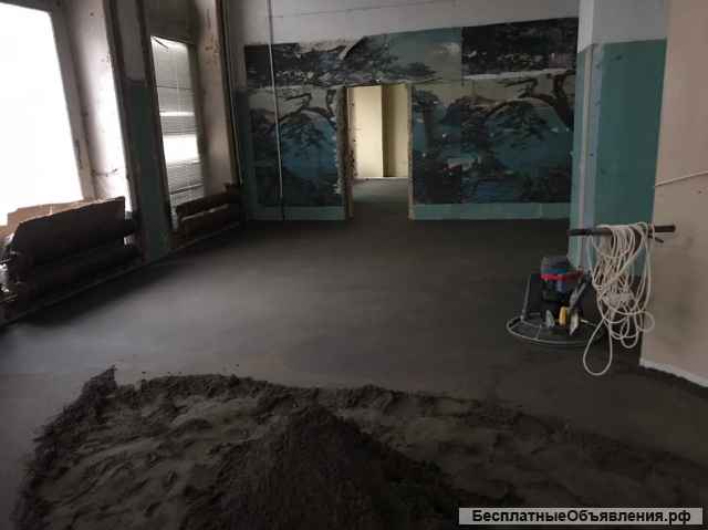 Полусухая стяжка пола. Немецкое оборудование, недорого, профессионально