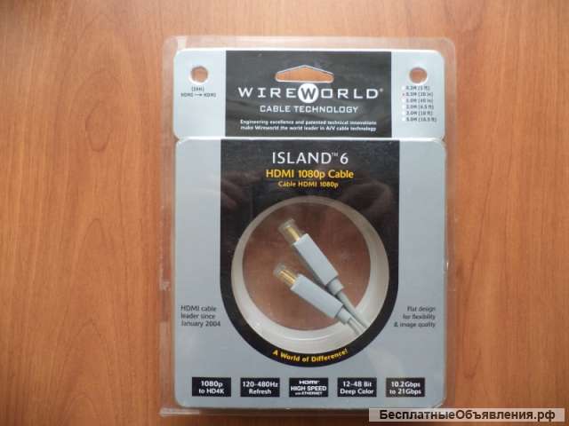 Кабель WireWorld Island 6 HDMI-HDMI 0.5m
