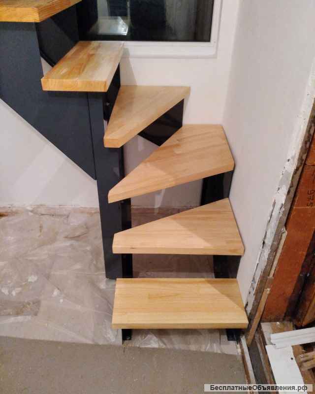 Изготовление лестниц на металлическом каркасе