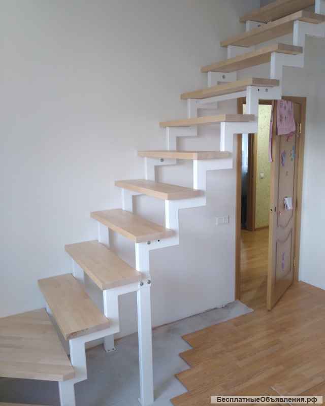 Изготовление лестниц на металлическом каркасе