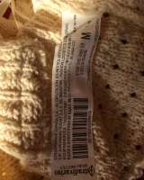 Топ кроп-топ топ-бюстье новый Stradivarius размер 46 М женский короткий вязаный цвет натуральный све