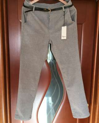 Брюки новые Elegance Firenze Италия серые размер 46 М (указан 48 L но немного маломерки на 46 М) ж