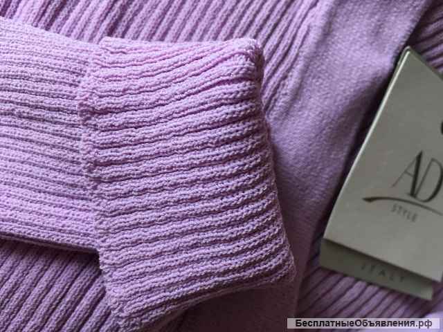 Кофта новая женская AD Style Италия 44 46 М S размер фиолетовая цвет лаванда вязаная мягкая вязка ла