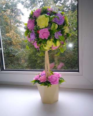 Топиарий из мыла ручной работы