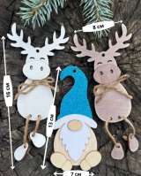 Елочные украшения из дерева