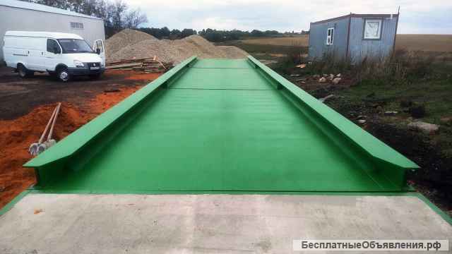 Автомобильные весы АСП 60 тонн 12 метров на поверхности