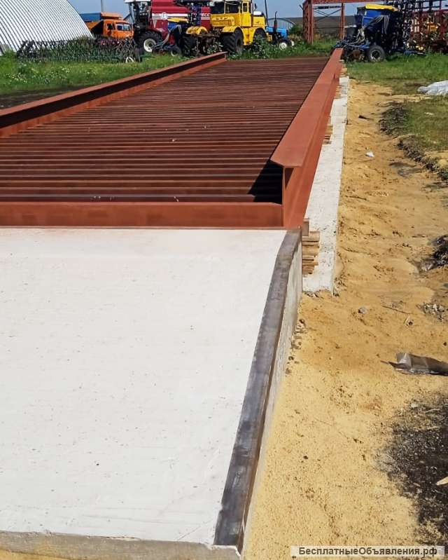 Автомобильные весы АСП 60 тонн 20 метров на поверхности