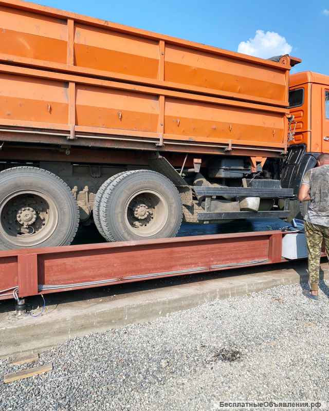 Автомобильные весы АСП 120 тонн 24 метра на поверхности