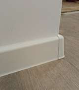 Плинтус напольный белый 70 мм. 2,2 м. Деконика Deconika, 001 Белый Цена за 10 метров