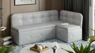 Диван кухонный «Майями» Исп. 2 светло-серый