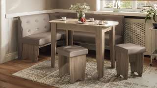 Кухонный уголок «Барселона» светло-коричневый, серо-коричневый