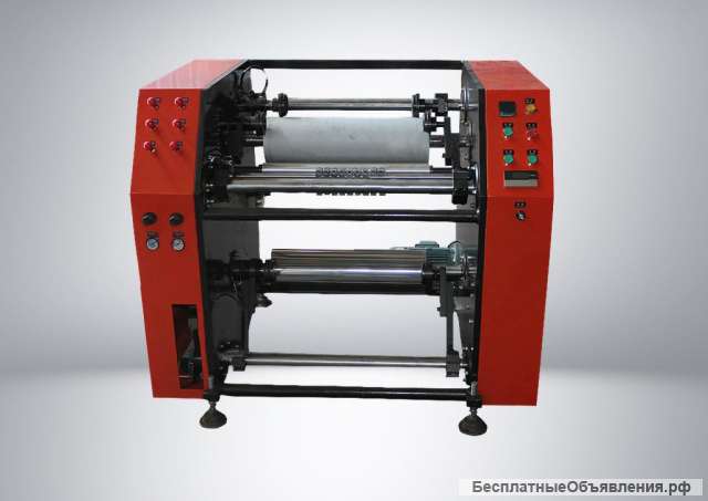 Перемотчик стрейч пленки с больших на рулоны пребуемых параметров