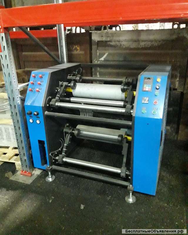 Перемотчик стрейч пленки с больших на рулоны пребуемых параметров