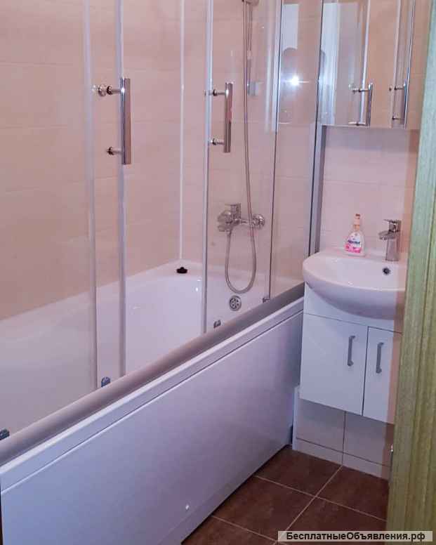 1к.кв.43м2, ЕВР, ул. Л.Зверевой, д.3, м. Комендантский пр.-18м/пешком, сдается впервые-все новое