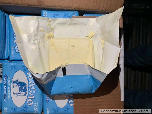 Масло сливочное 72,5%