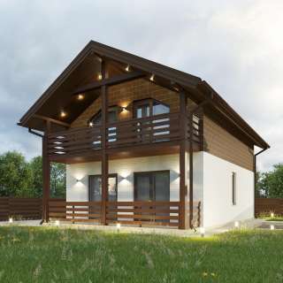 Дом с баней в Красной Воле