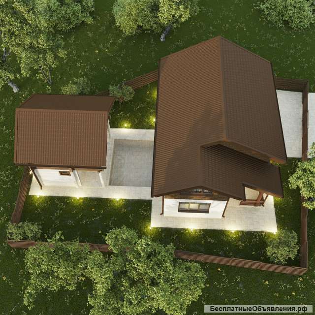 Дом с баней в Красной Воле