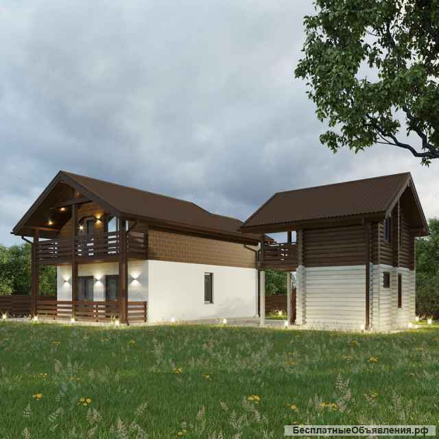 Дом с баней в Красной Воле