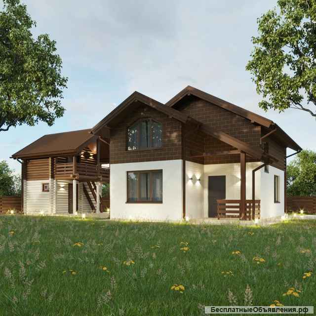 Дом с баней в Красной Воле