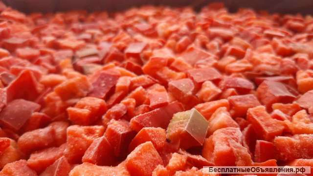 Перец красный, кубик