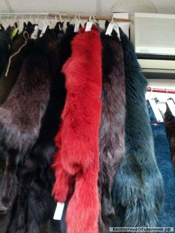 Роскошные шкуры черной норки, меха в СПб