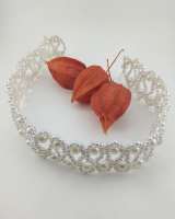 Чокер белый бисерный