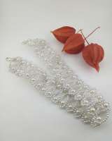 Чокер белый бисерный