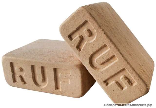 Топливные брикеты РУФ береза и хвоя