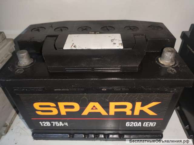 Автомобильный аккумулятор 75 а/ч Год гарантии