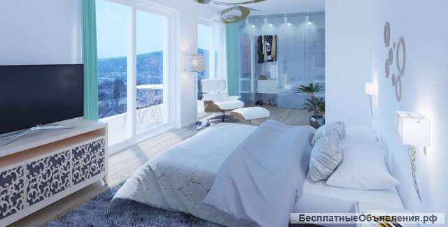 Прекрасная квартира с балконом в зеленым районе