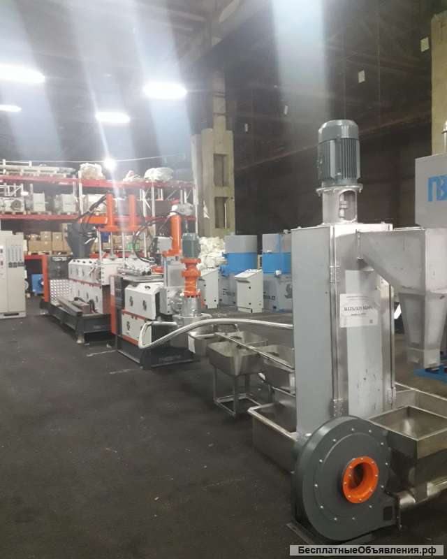 Линия грануляции твердых отходов SJ2 150/150 HGM+ высокой производительности с макс. комплектацией