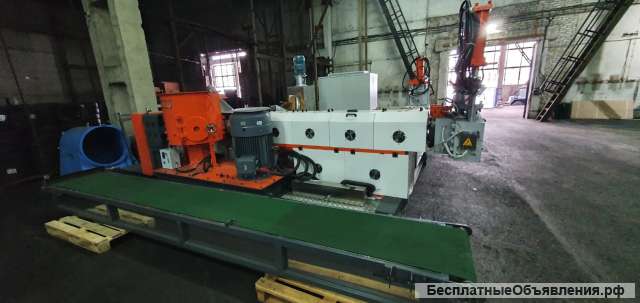 Линия грануляции твердых отходов SJ2 150/150 HGM+ высокой производительности с макс. комплектацией