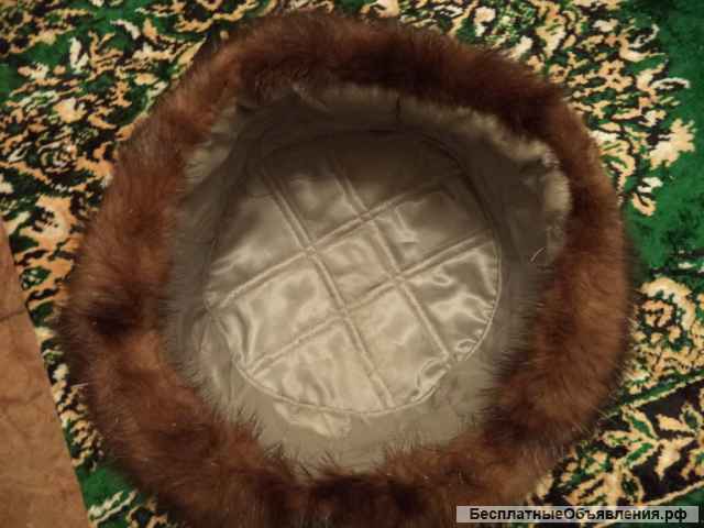 Шапка норковая мужская