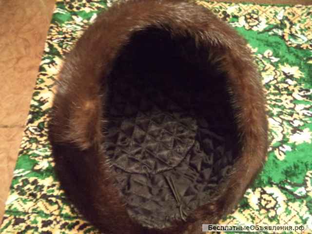 Шапка норковая женская