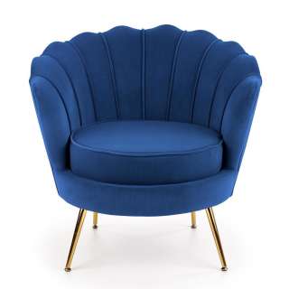 Кресло Halmar Аmorinito (темно-синий/ золотой)