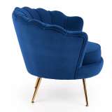 Кресло Halmar Аmorinito (темно-синий/ золотой)